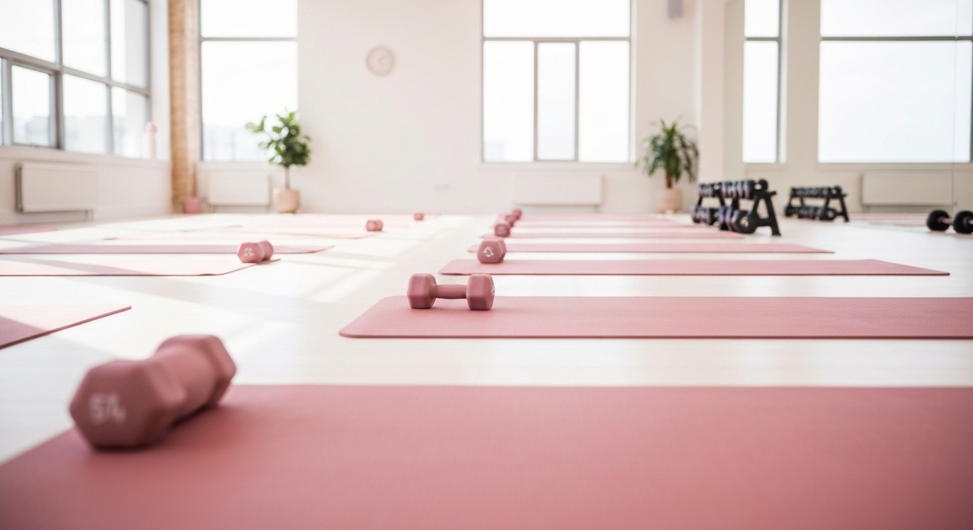 Moderne fitness studio met warme sfeer